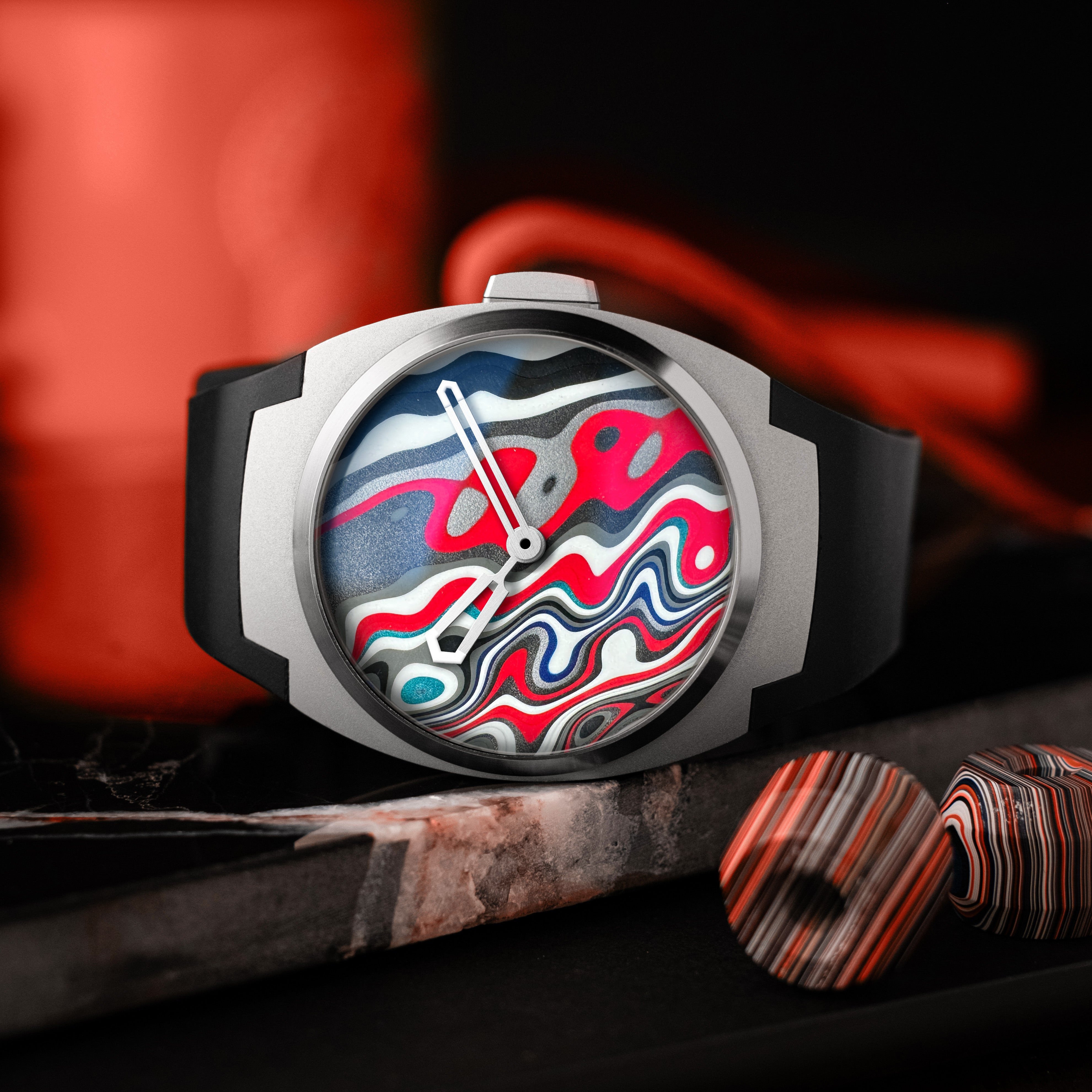 ARC II — Fordite Groovy "Cherry Blast"