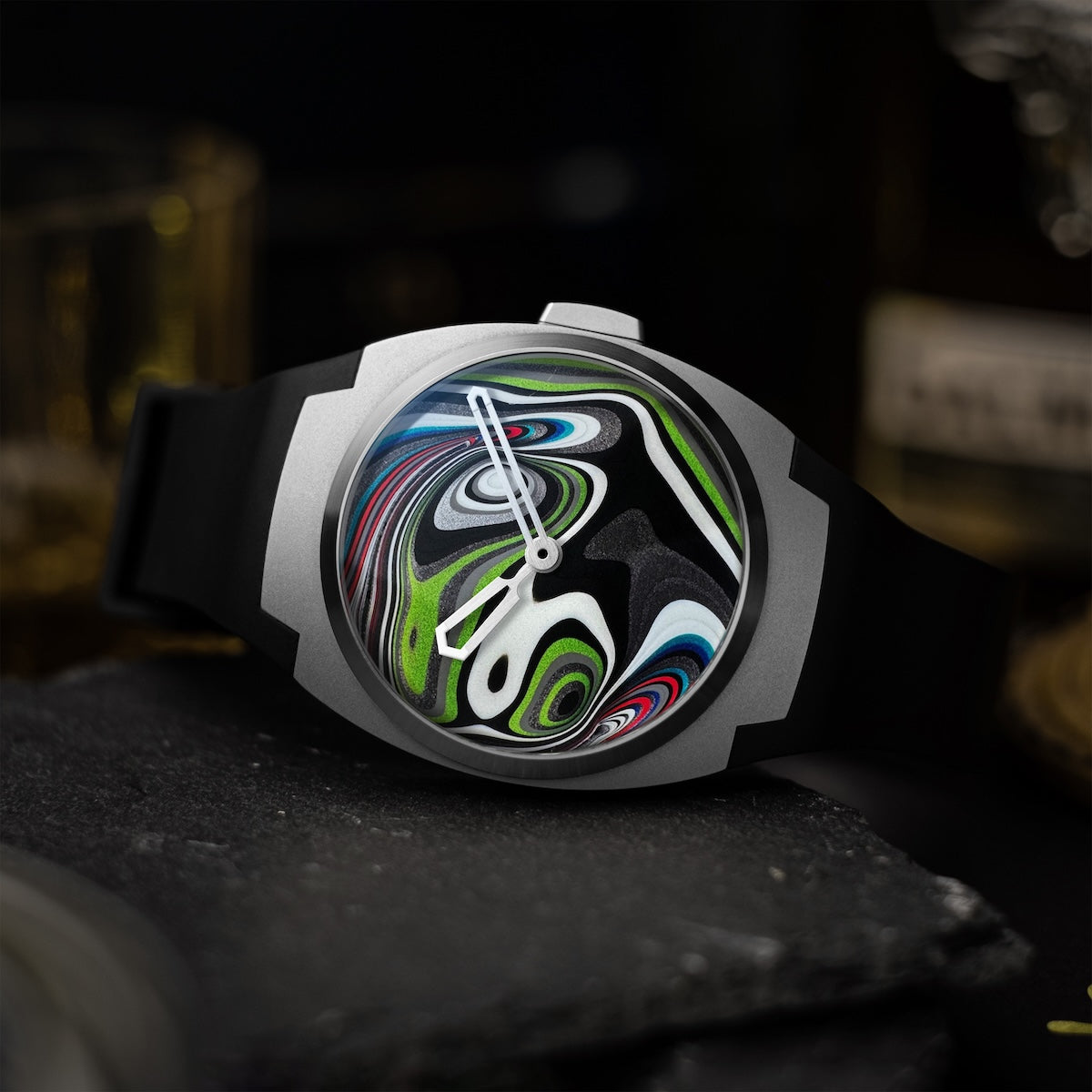 ARC II — Fordite Groovy "Verdant Wyrm"