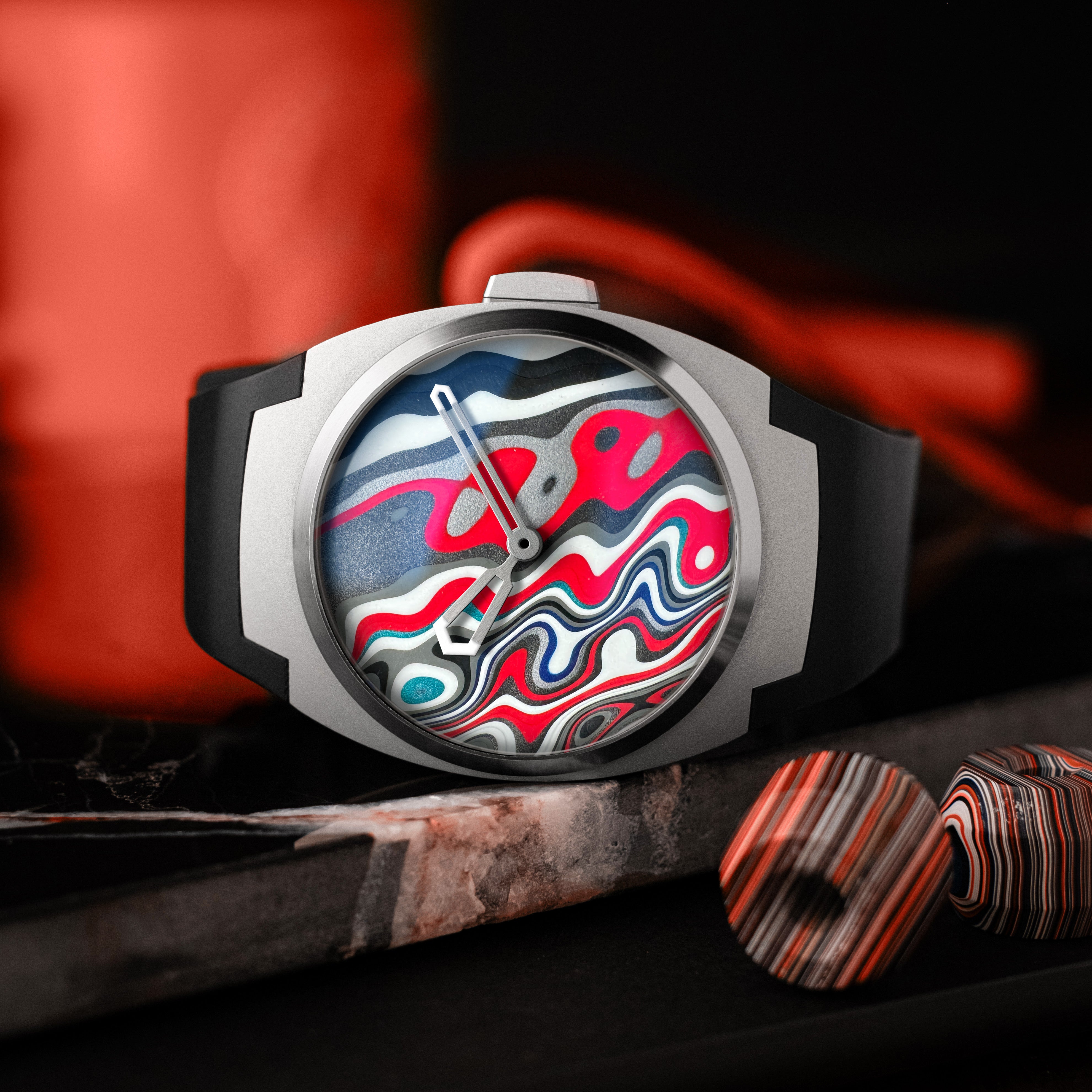ARC II — Fordite Groovy "Cherry Blast"